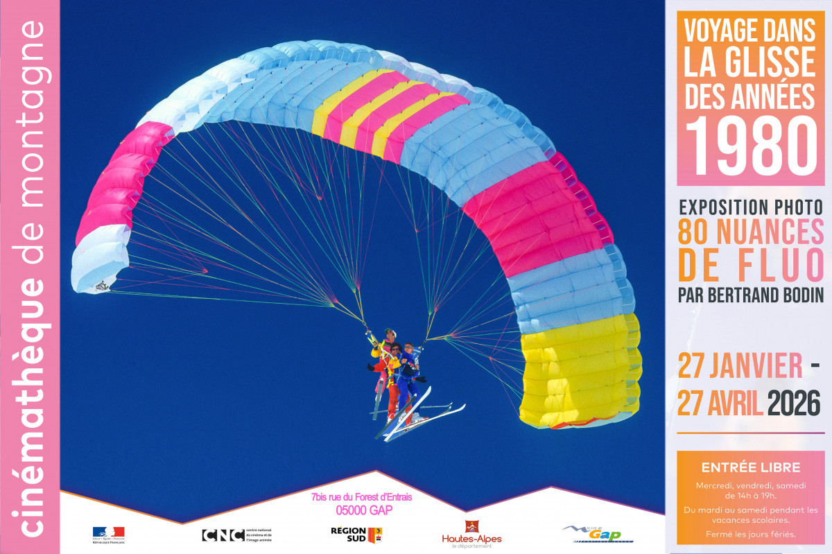 "Michel Werli, parapente double" Exposition photo 80 nuances de fluo !