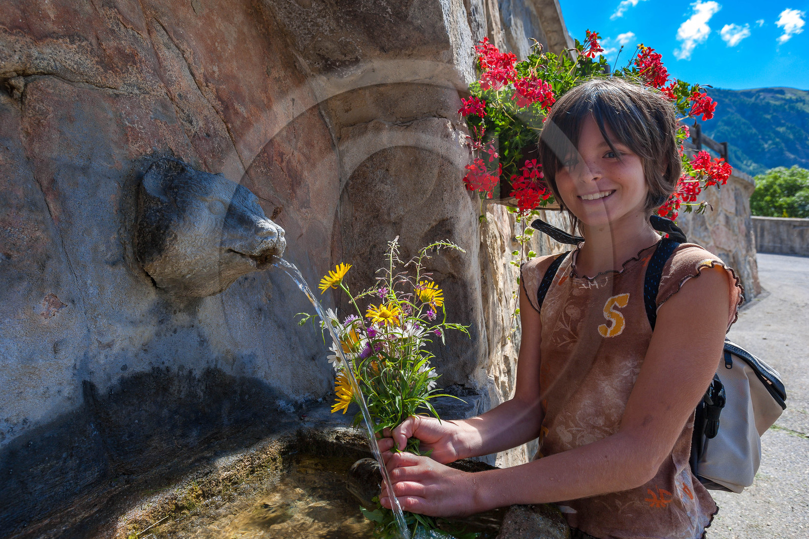 Orcières, fontaine de l'ours Orcières, fontaine de l'ours