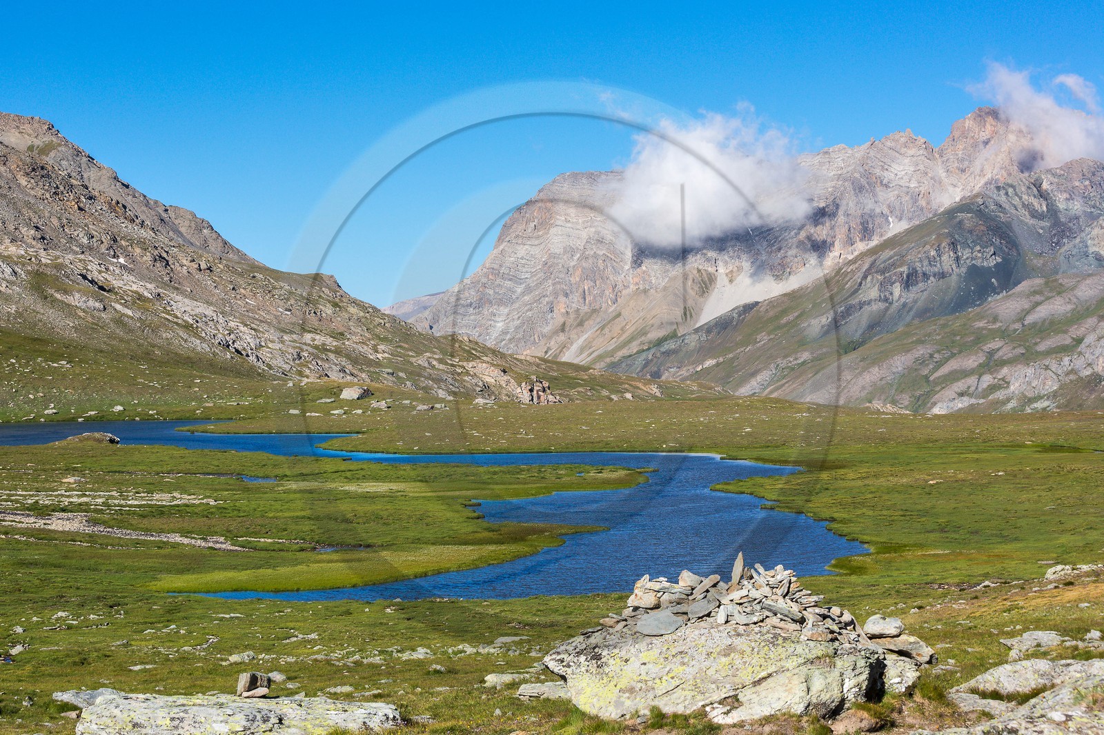 Saint-Paul-sur-Ubaye, Maljasset, col du Longet, Lac du Longet Saint-Paul-sur-Ubaye, Maljasset, col du Longet, Lac du Longet