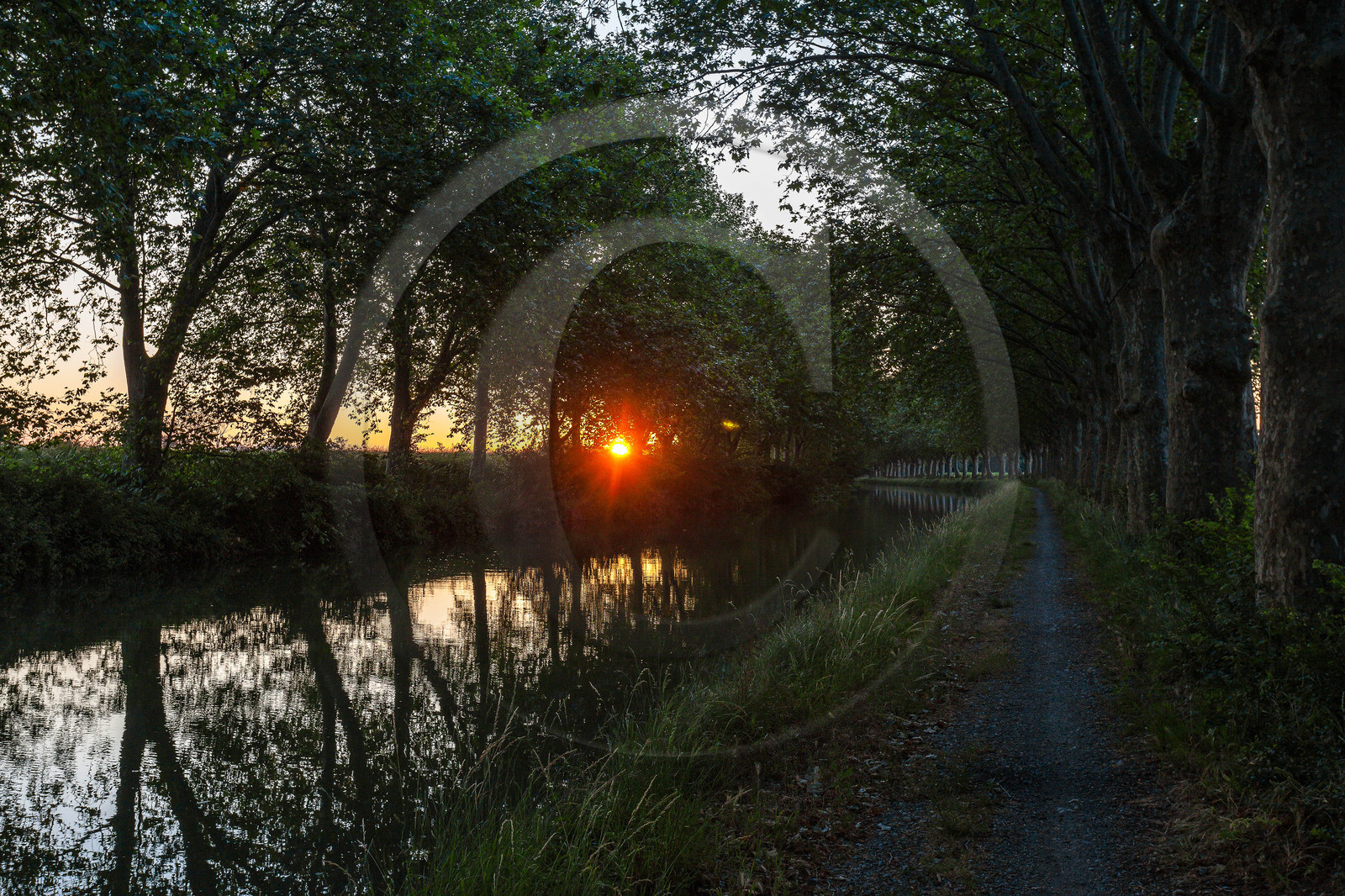 Canal du Midi, inscrit au Patrimoine mondial de l'UNESCO