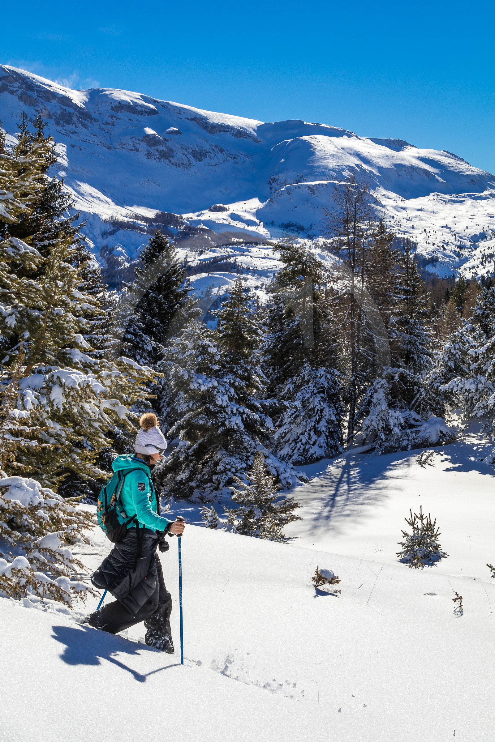 Superdevoluy, randonnée en raquettes à neige