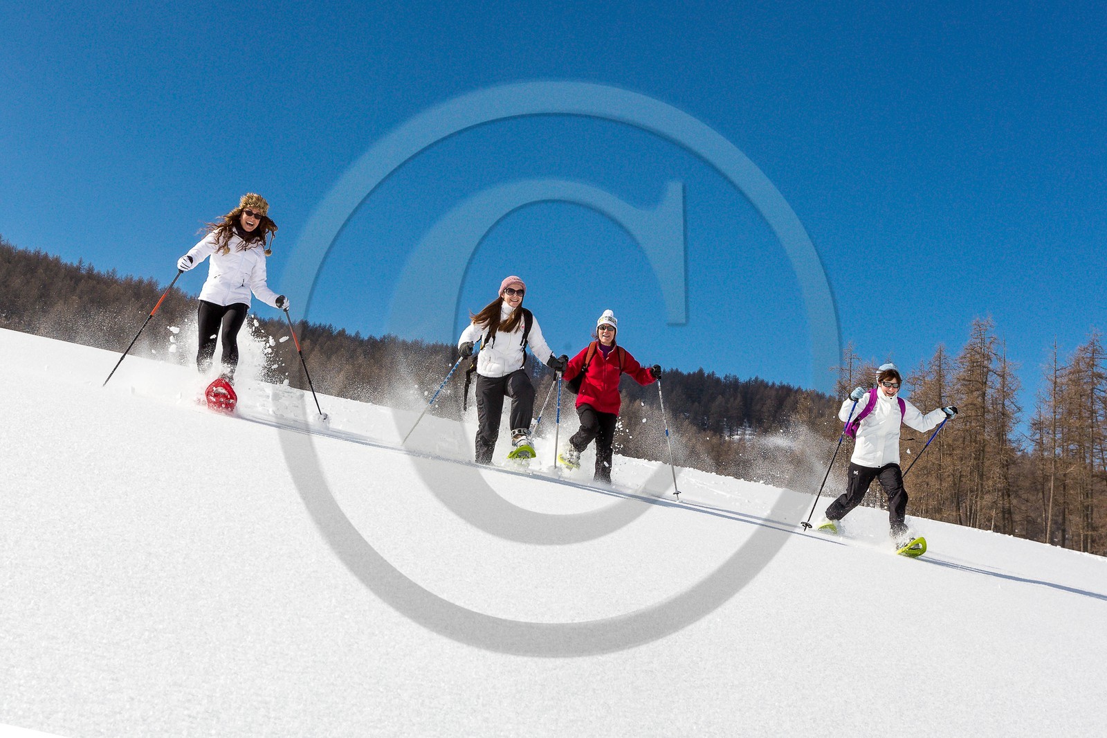 vallée de l'Ubaye, randonnée en raquettes à neige