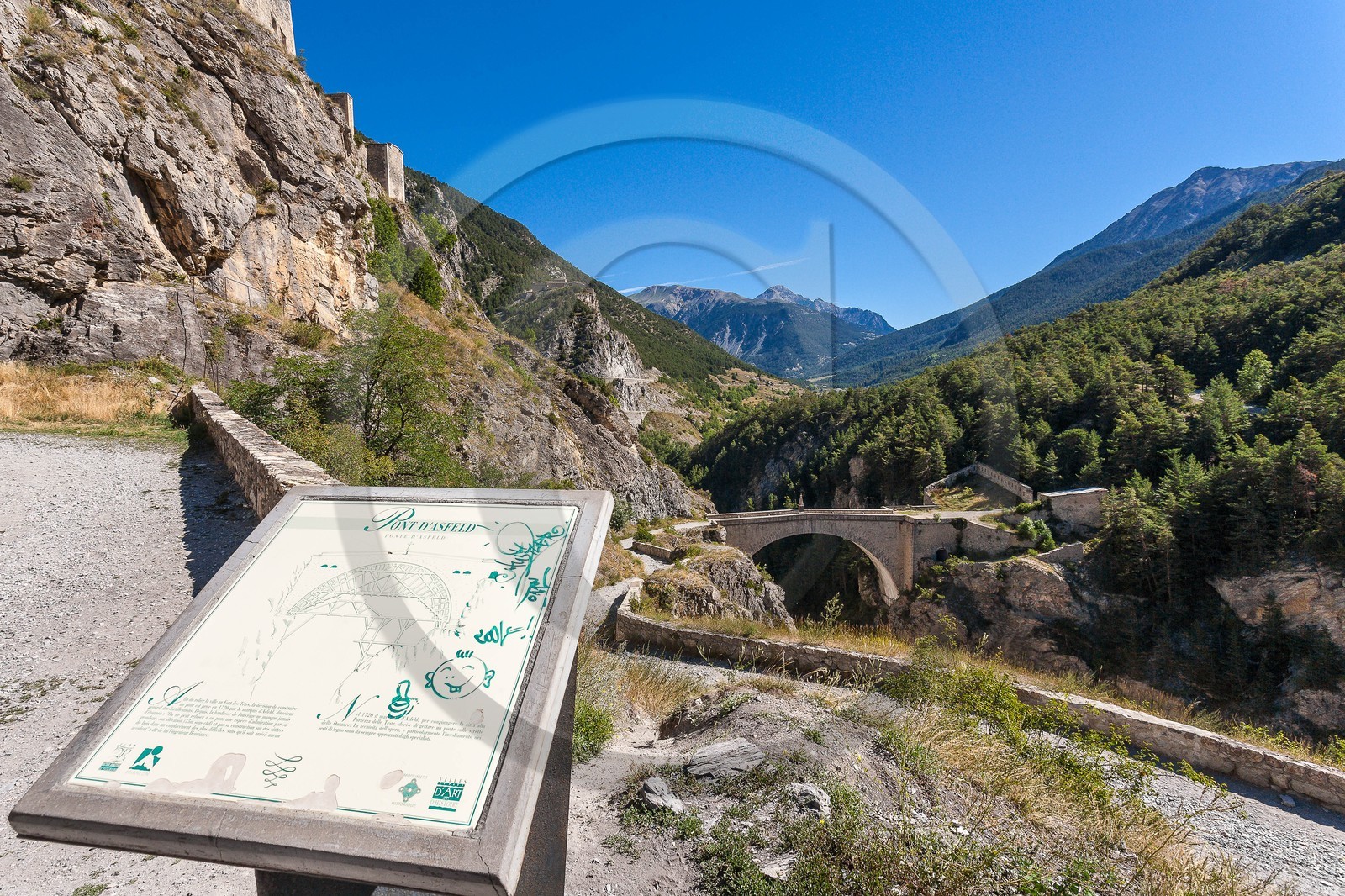 Briançon, cité Vauban, le Pont d'Asfeld
