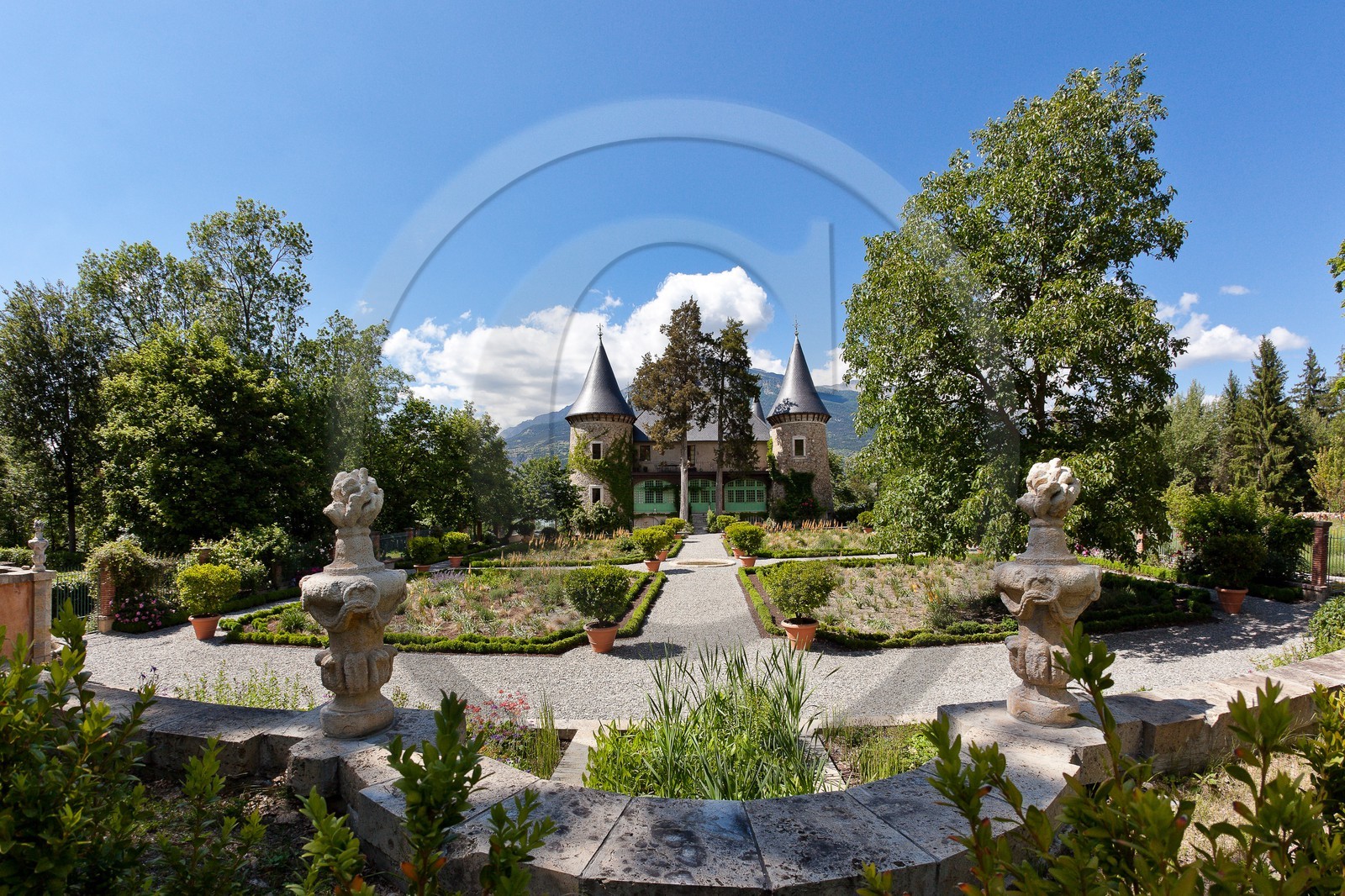 Château de Picomtal,  les jardins du château