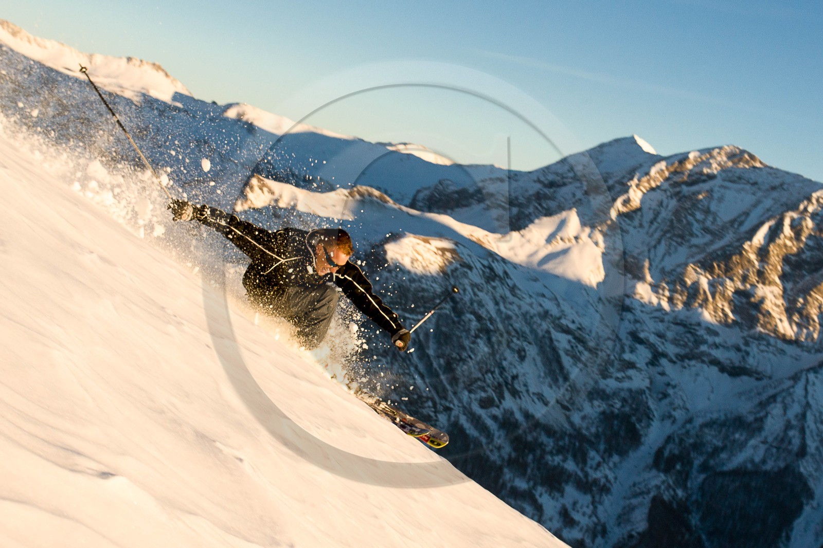 Ski piste famille