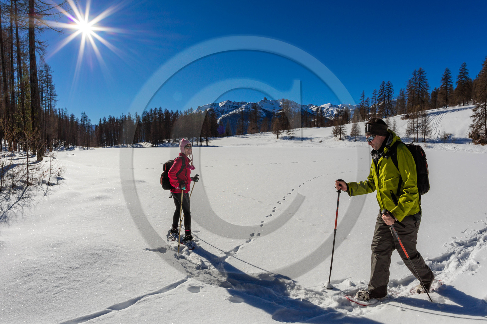 Randonnée en raquettes à neige