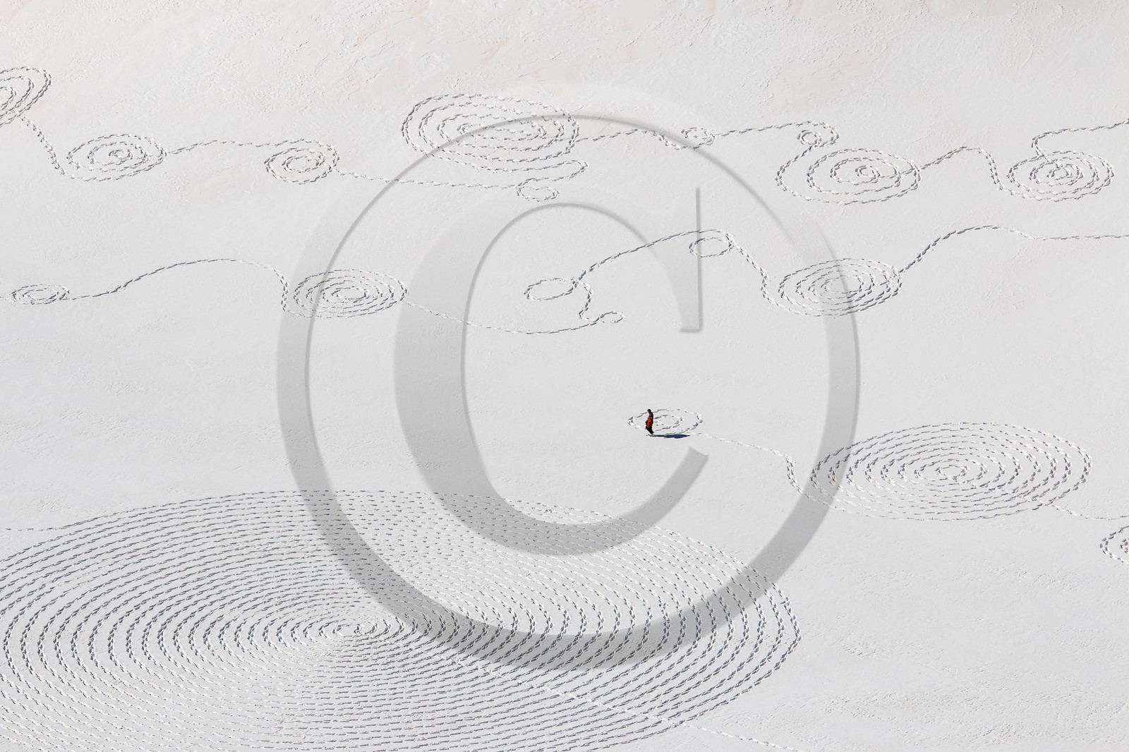 Serre-Chevalier, Snow drawings, une œuvre de l'artiste Sonja Hinrichsen