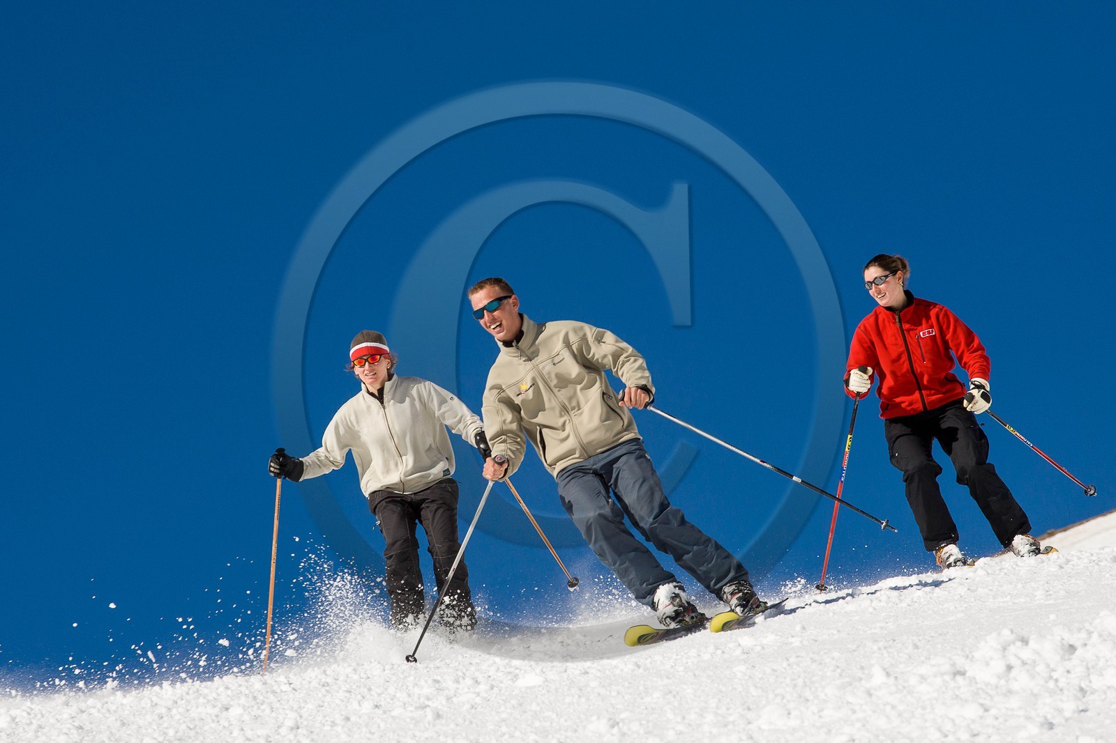 Ski piste famille