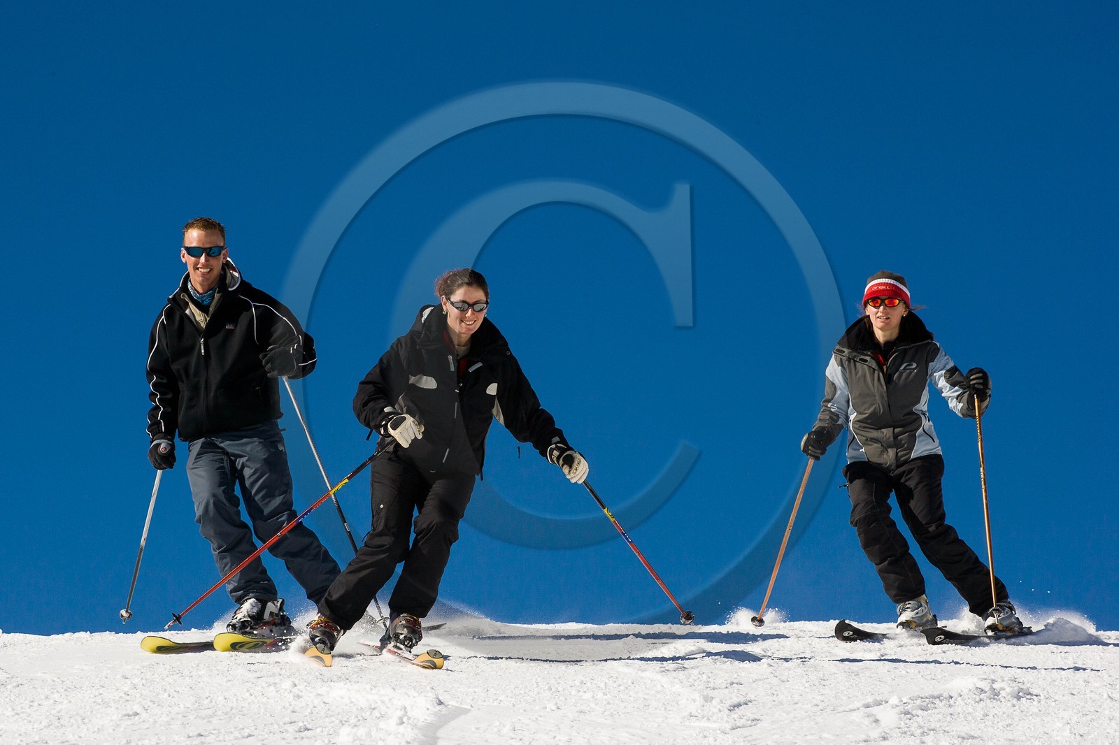 Ski piste famille