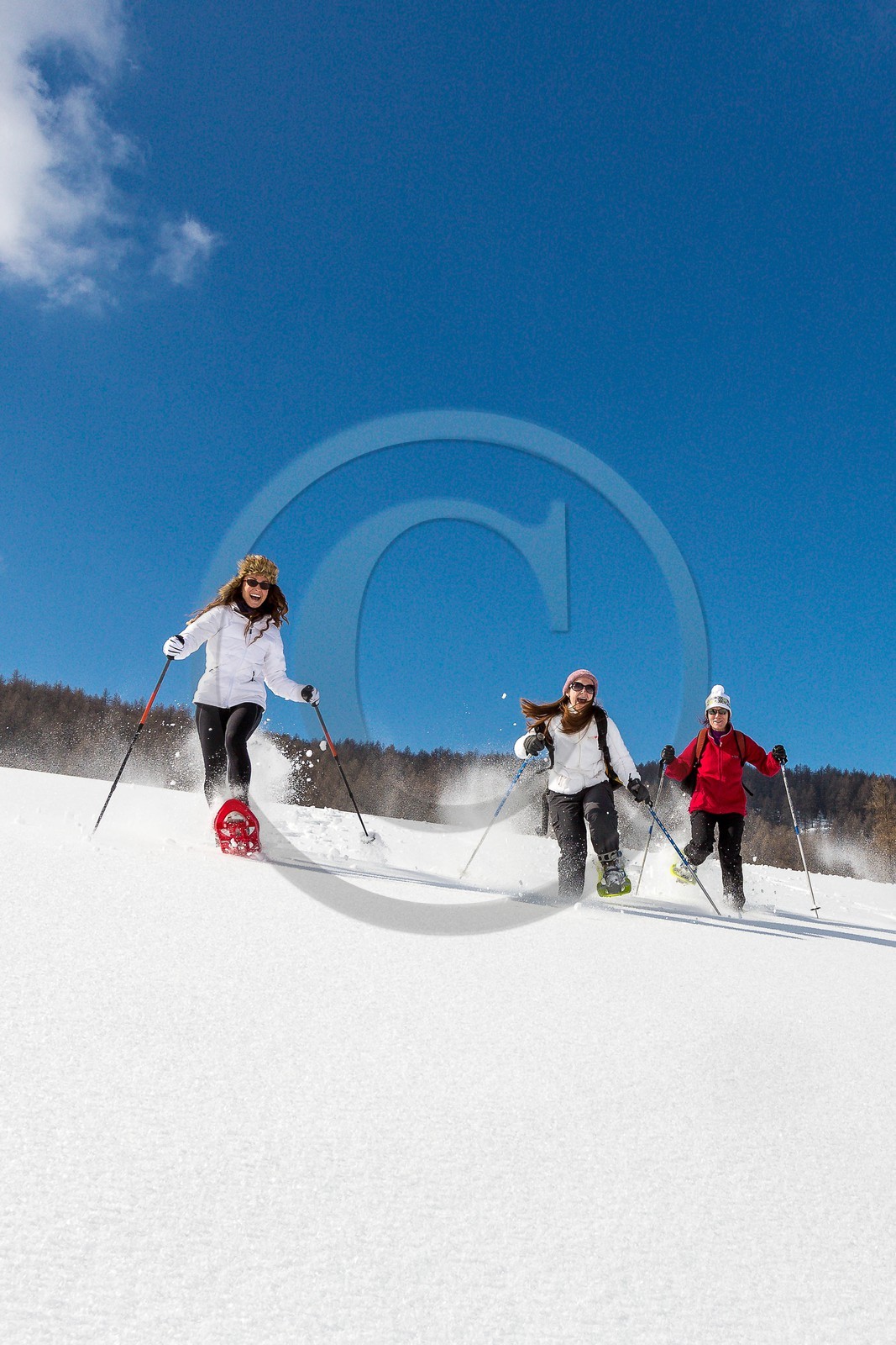 vallée de l'Ubaye, randonnée en raquettes à neige