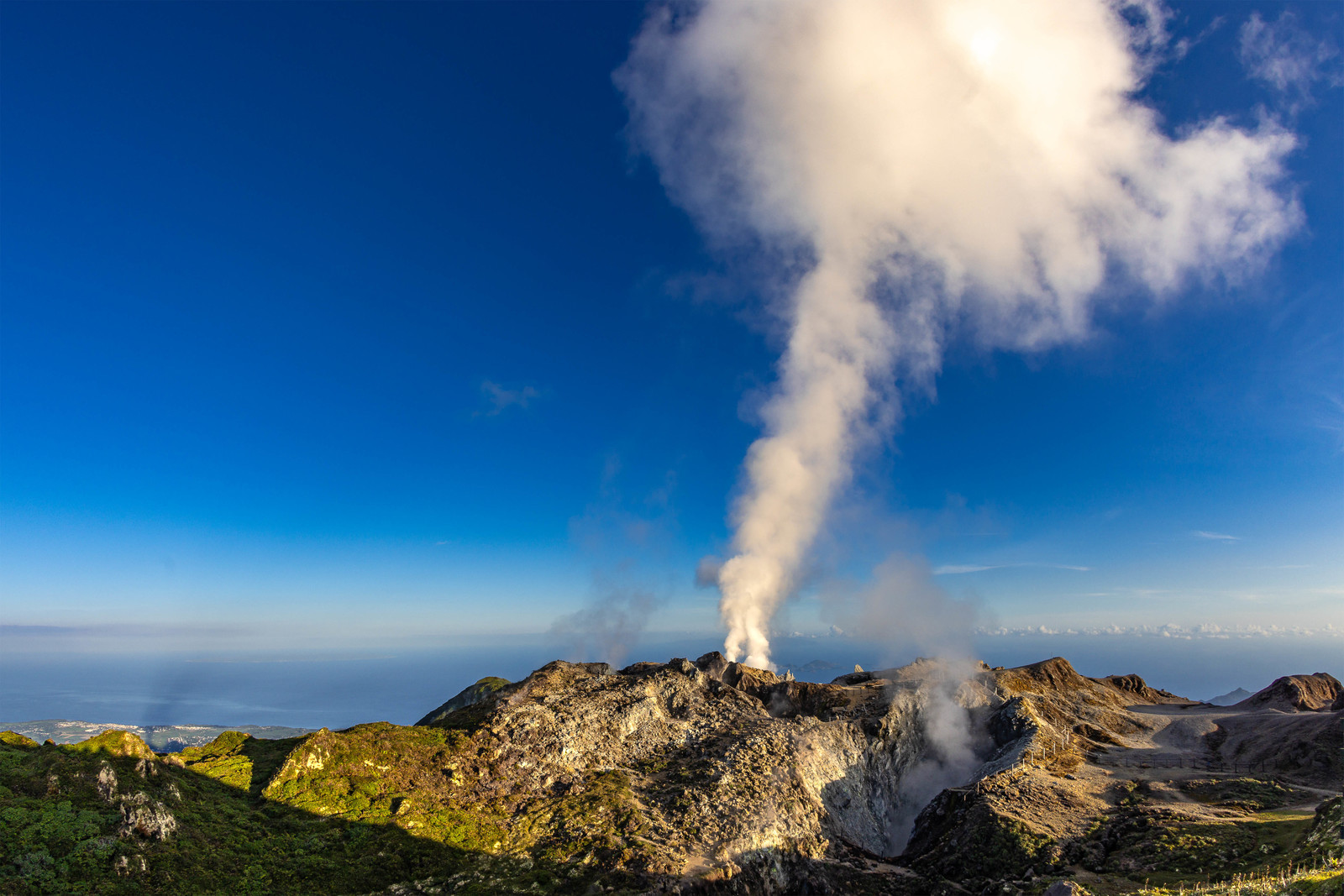 La Soufrière, volcan actif de la Guadeloupe
