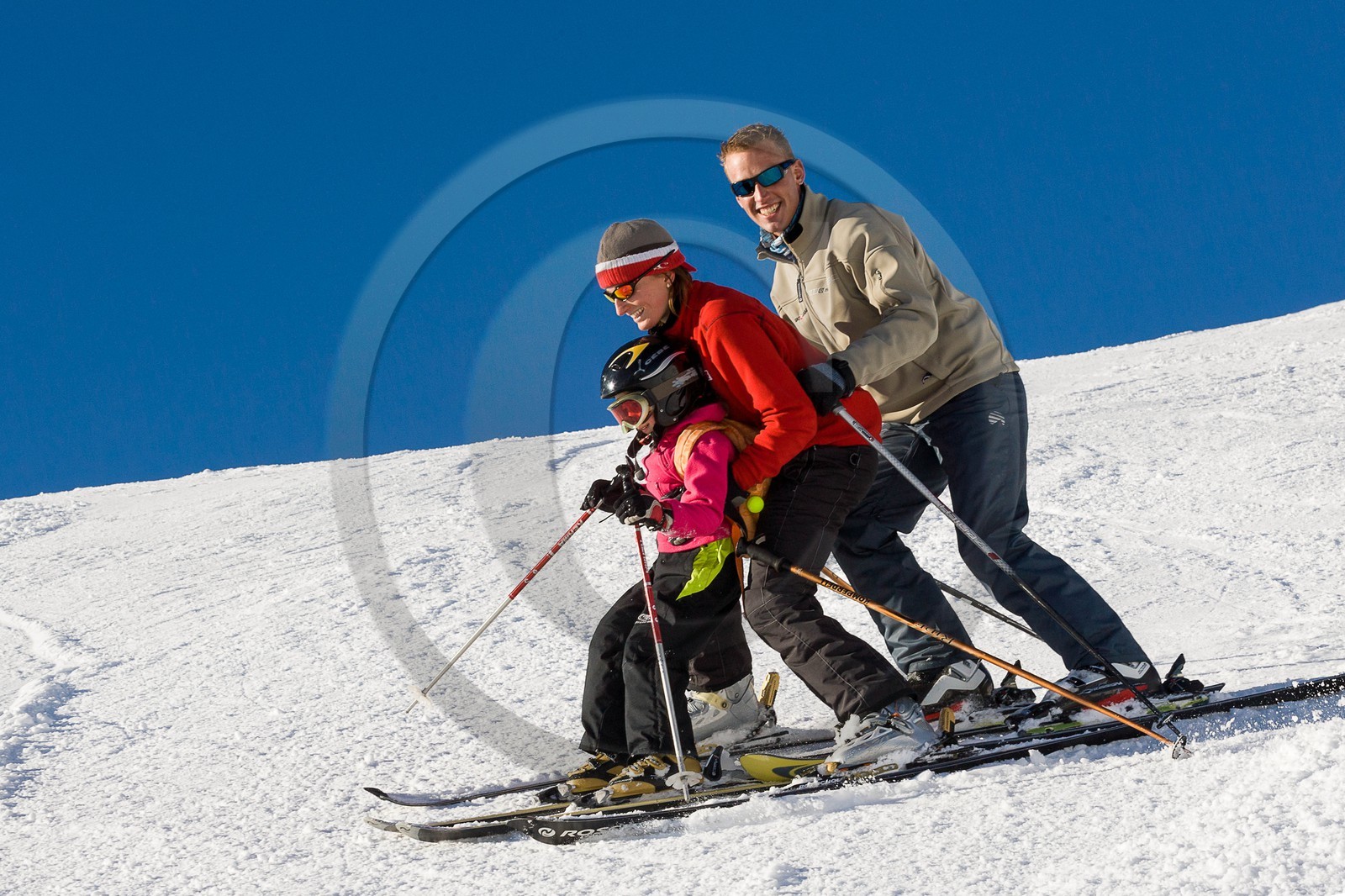 Ski piste famille