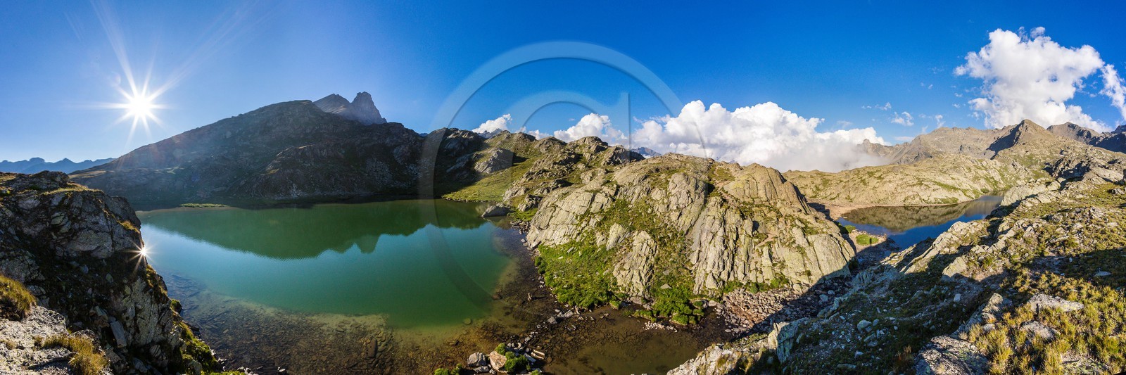 col du Longet,  Lac Bes supérieurr et Tête des Toillies col du Longet,  Lac Bes supérieurr et Tête des Toillies