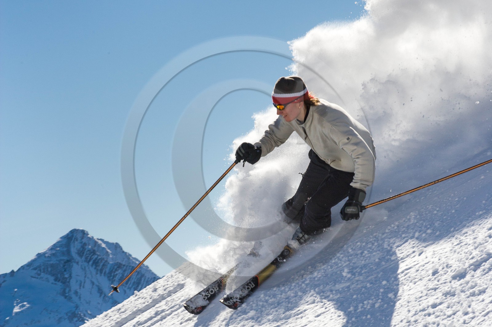 Ski piste famille
