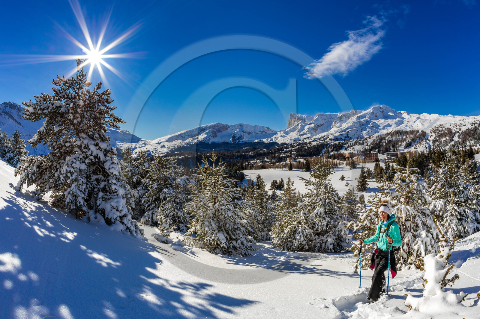 Superdevoluy, randonnée en raquettes à neige Superdevoluy, randonnée en raquettes à neige