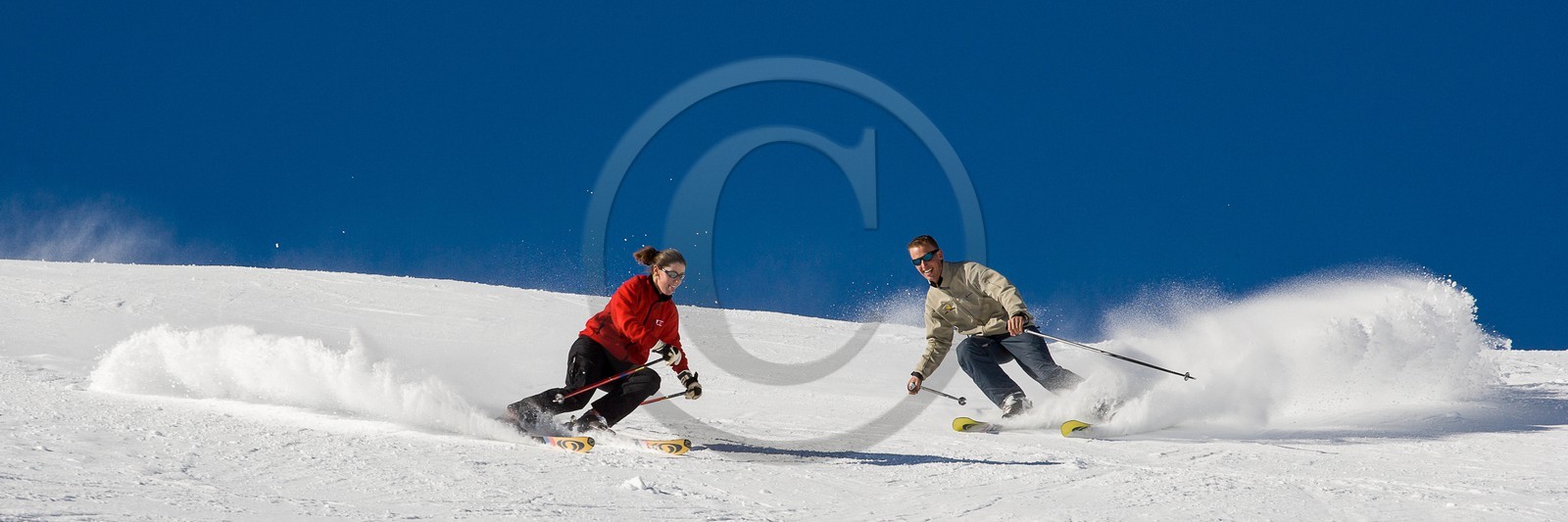 Ski piste famille