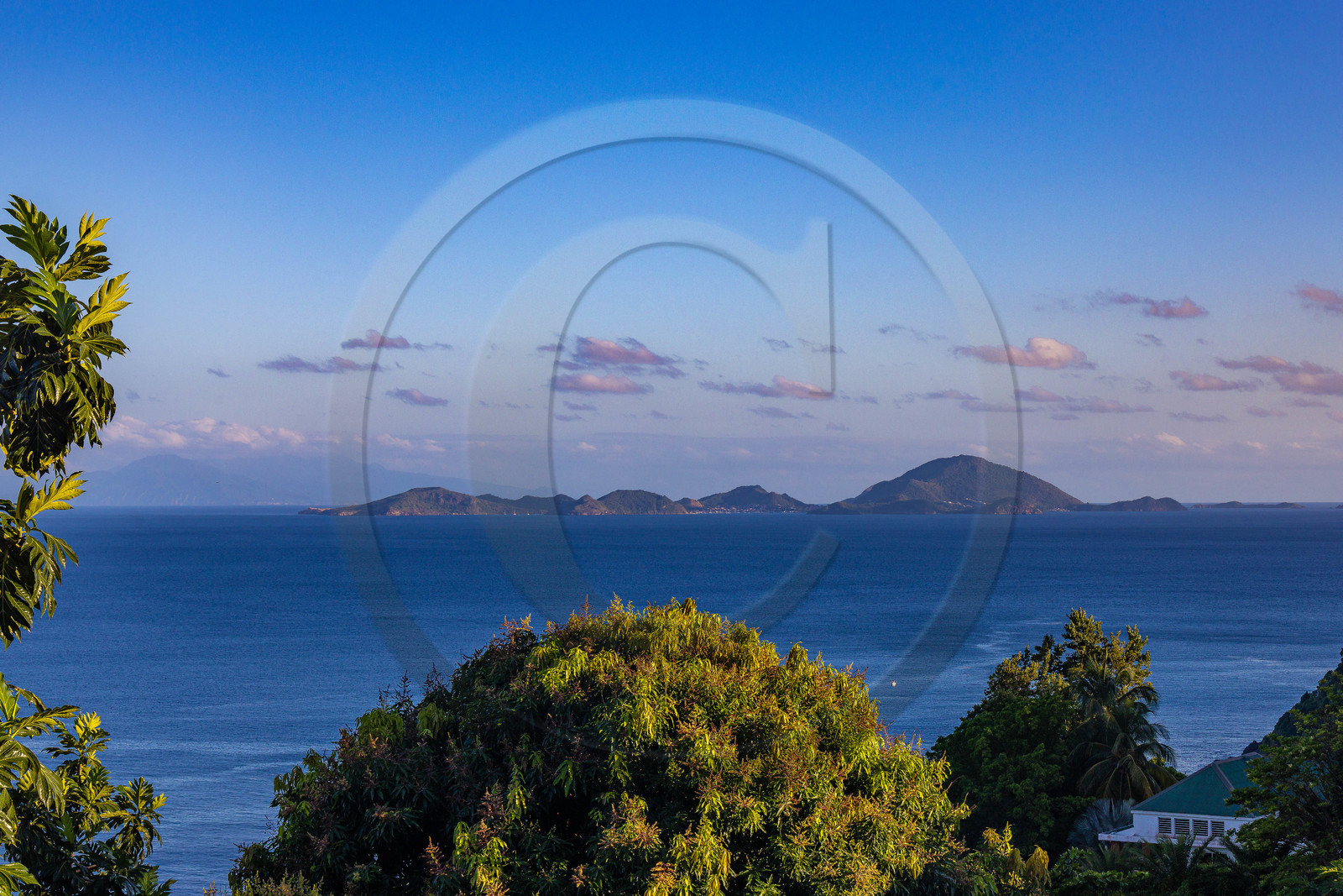 Archipel des Saintes, vu de Capesterre-Belle-Eau,  Guadeloupe