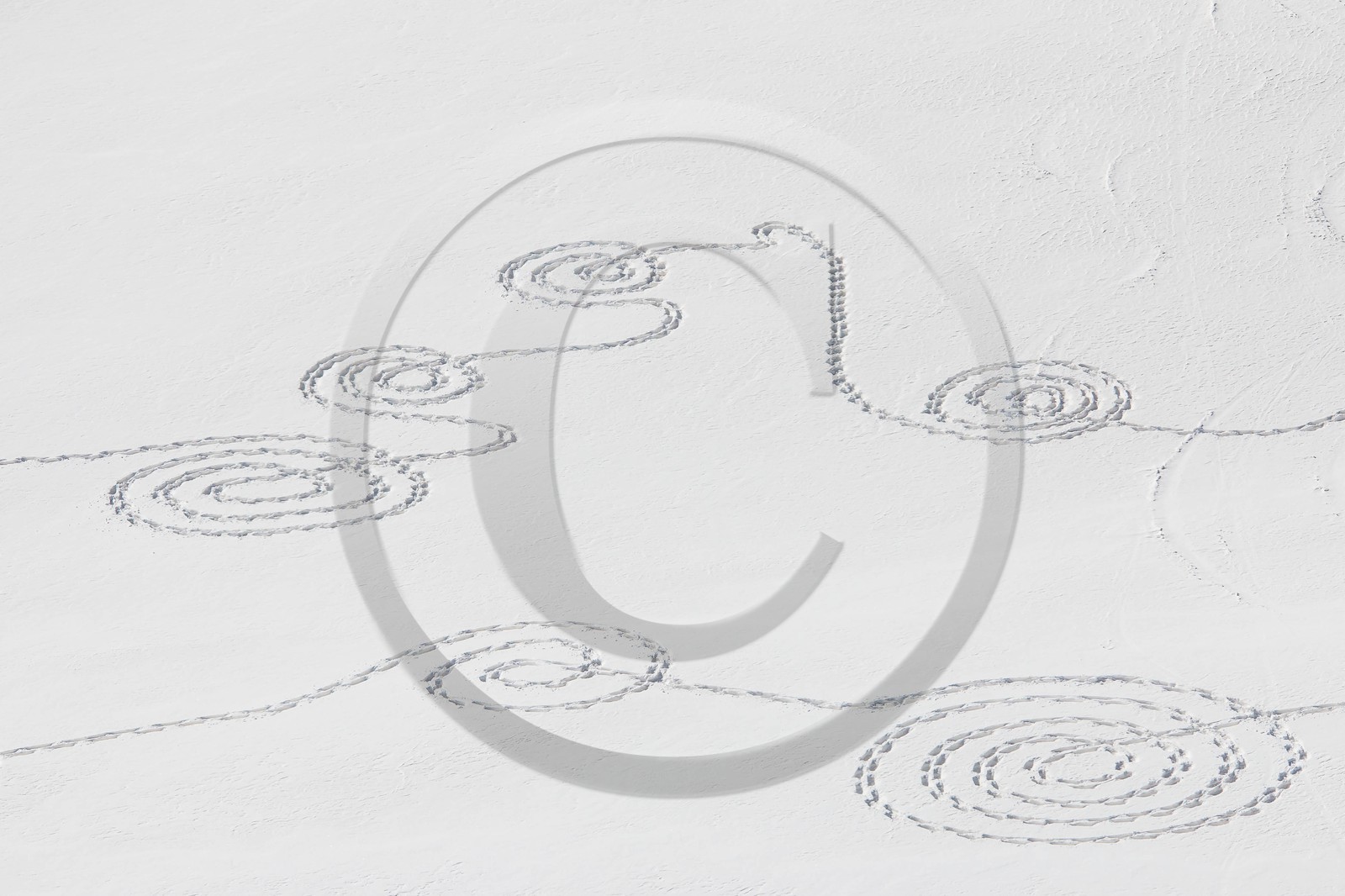 Serre-Chevalier, Snow drawings, une œuvre de l'artiste Sonja Hinrichsen