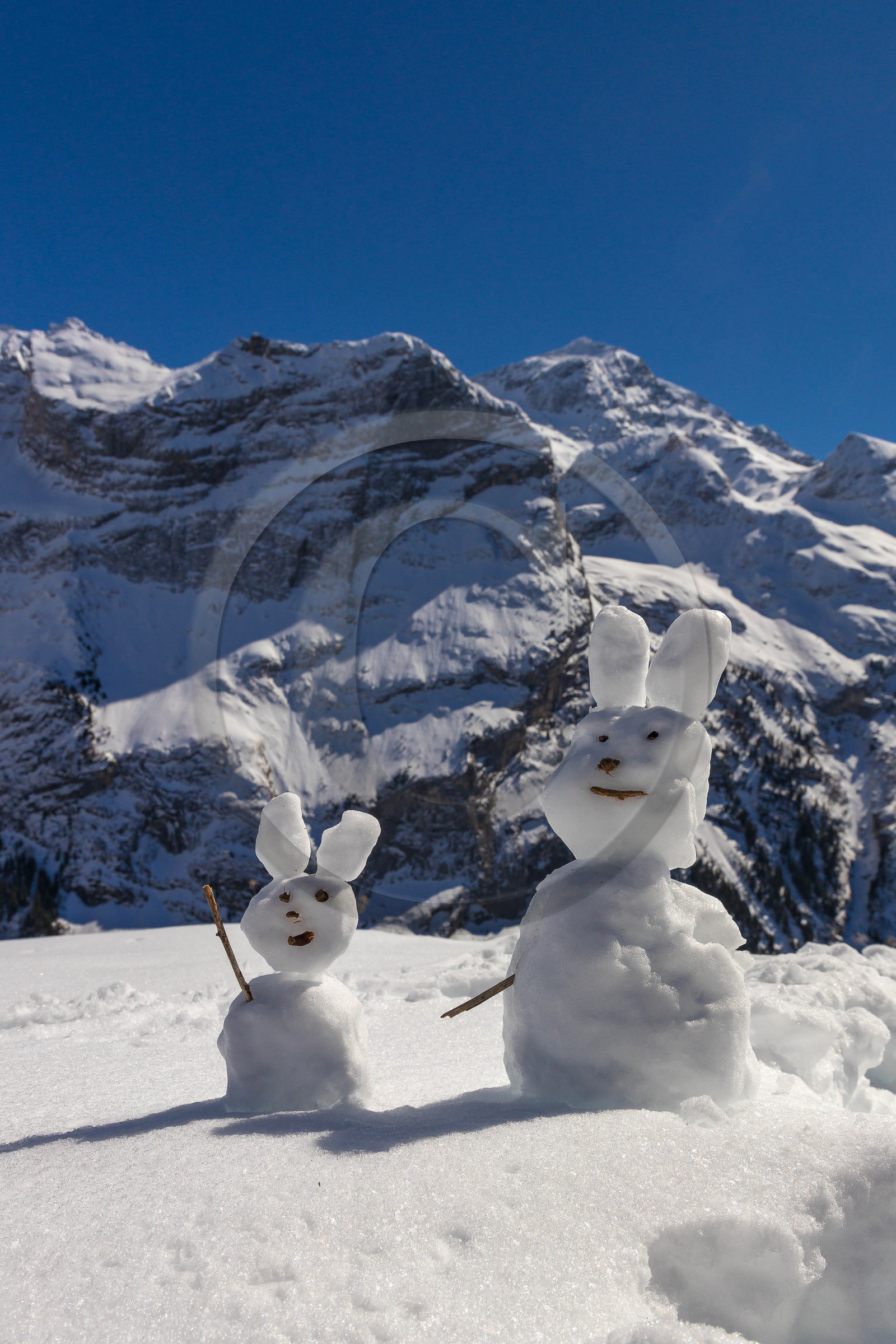 Pralognan-la-Vanoise, bonhomme de neige