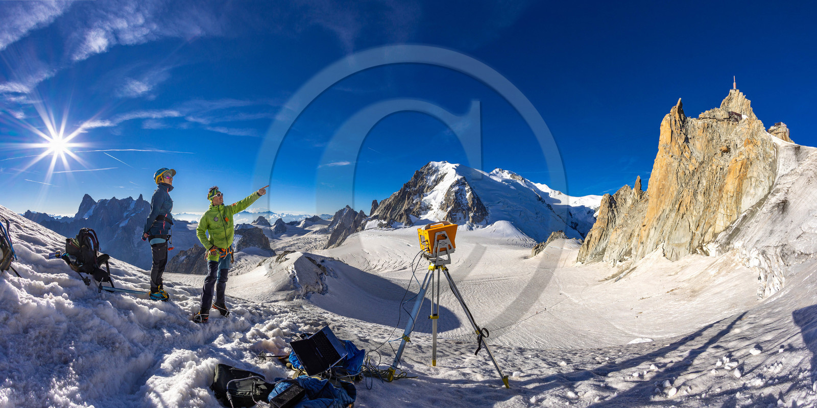 Géomorphologie à l'Aiguille du Midi