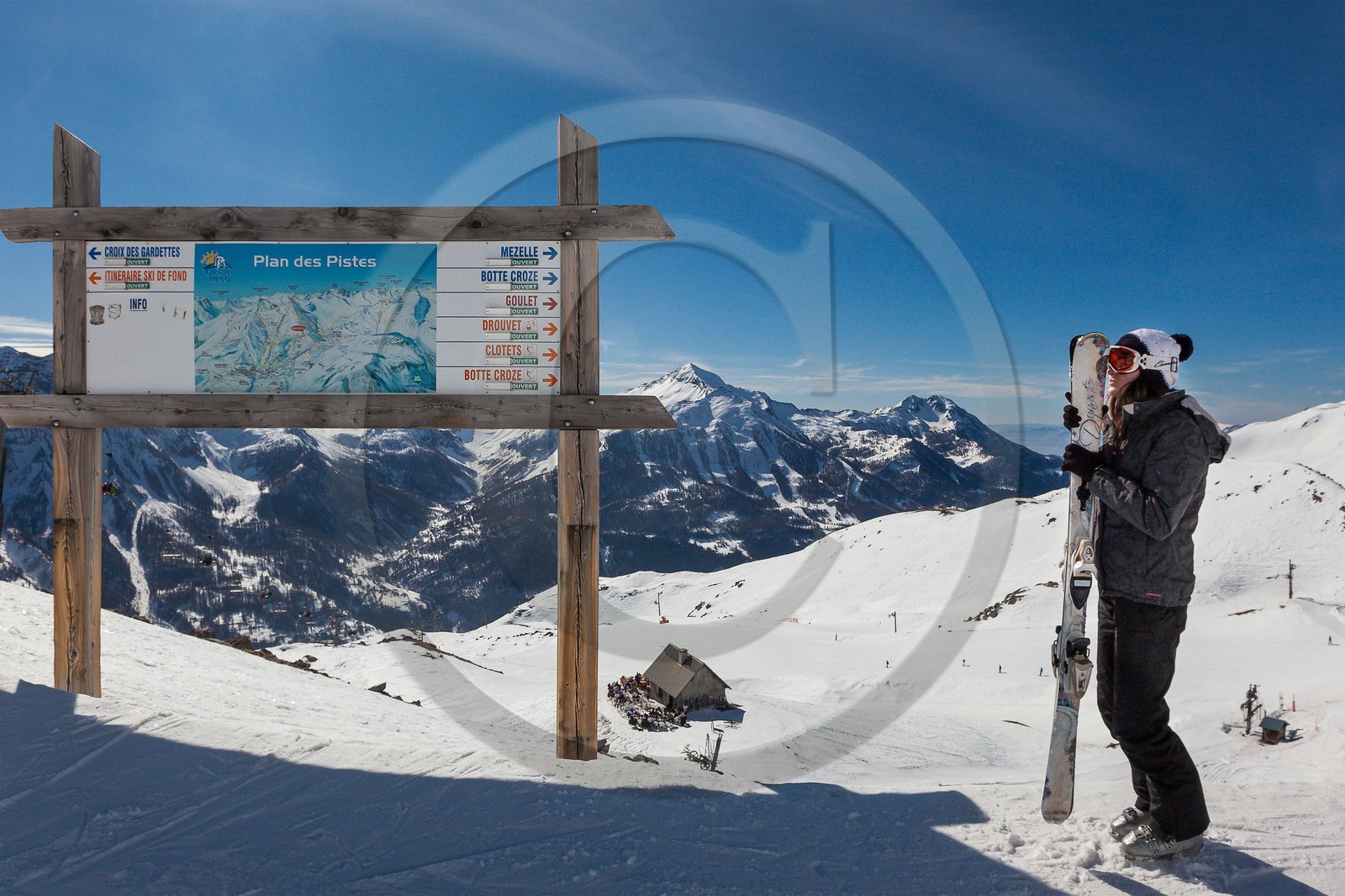 Station de ski d'Orcières 1850, plan des pistes Station de ski d'Orcières 1850, plan des pistes