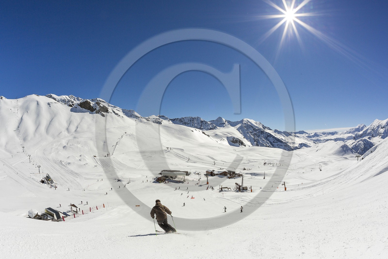 Station de ski d'Orcières 1850, ski  sur pistes Station de ski d'Orcières 1850, ski  sur pistes