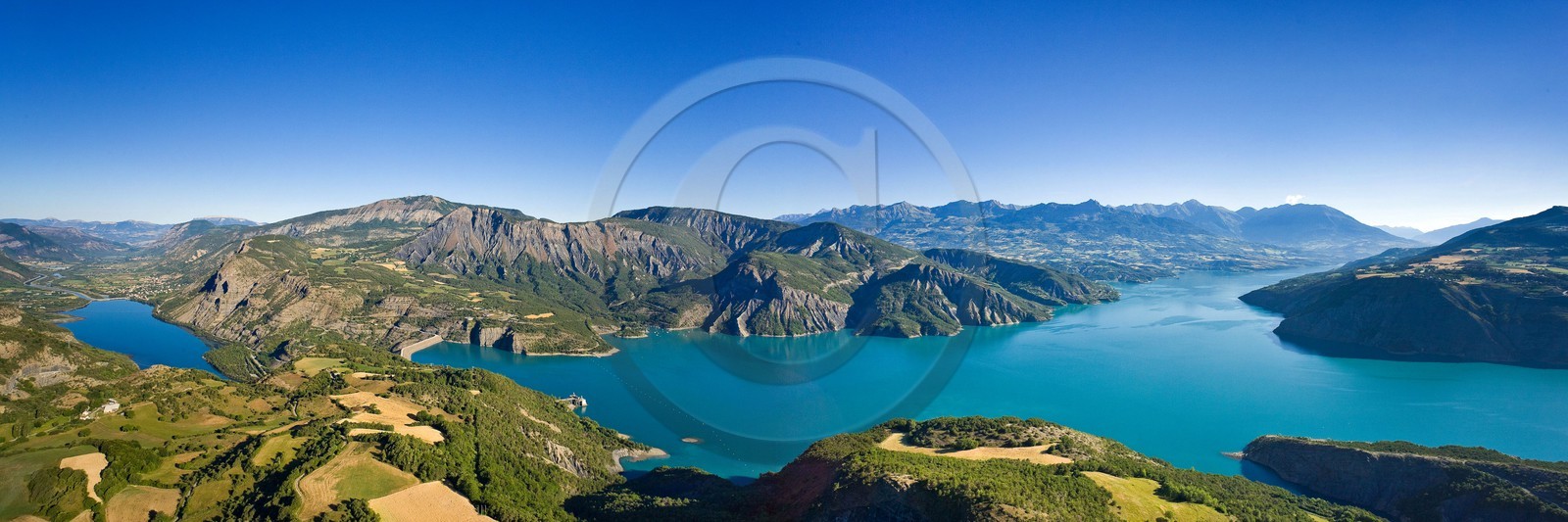 Lac de Serre-Ponçon, Le Barrage et le bassin de compensation, Espinasse,