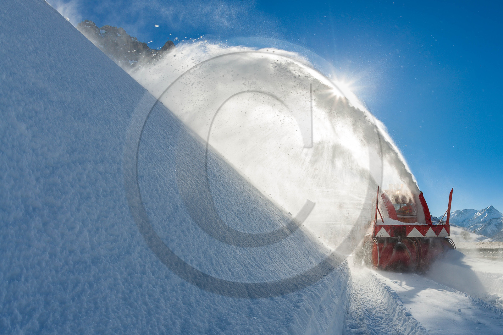 Col du Lautaret, déneigement