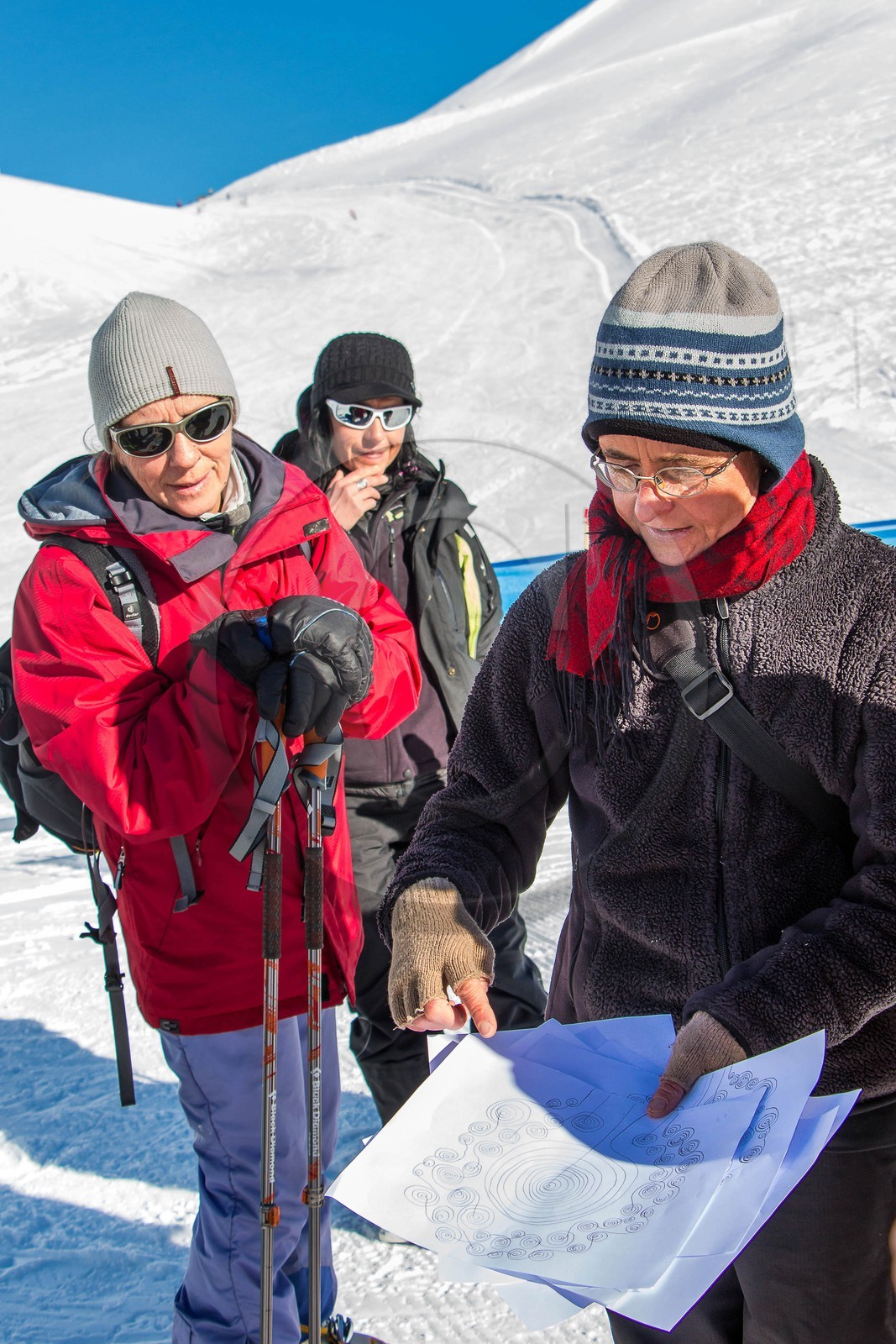 Serre-Chevalier, Snow drawings, une œuvre de l'artiste Sonja Hinrichsen