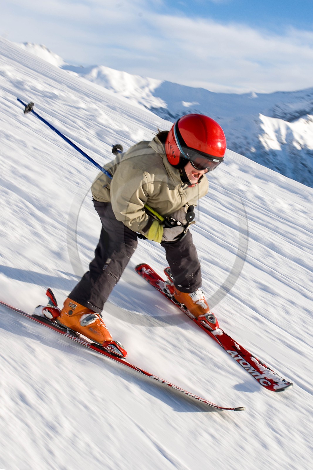 Ski piste famille