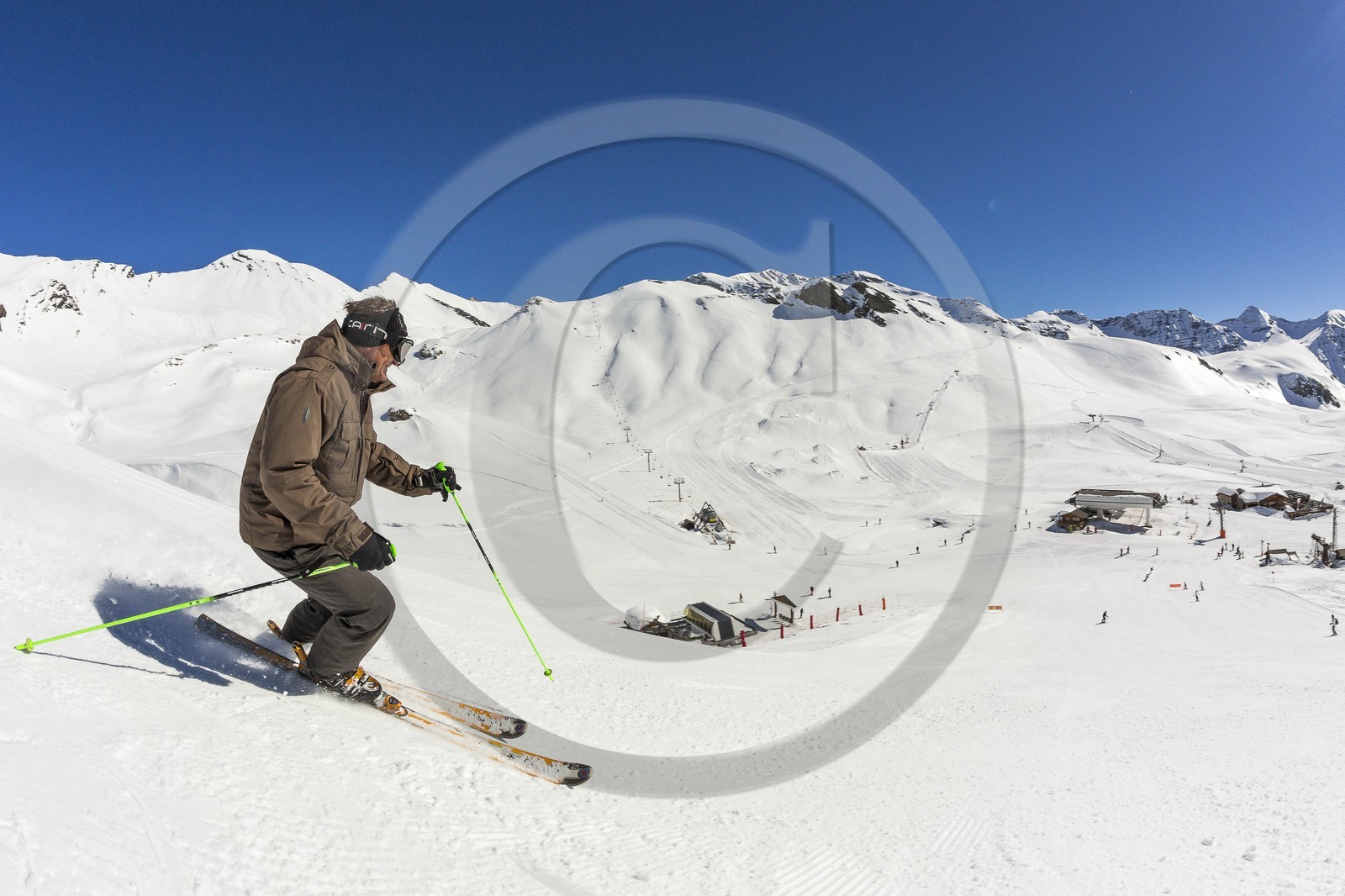 Station de ski d'Orcières 1850, ski  sur pistes Station de ski d'Orcières 1850, ski  sur pistes