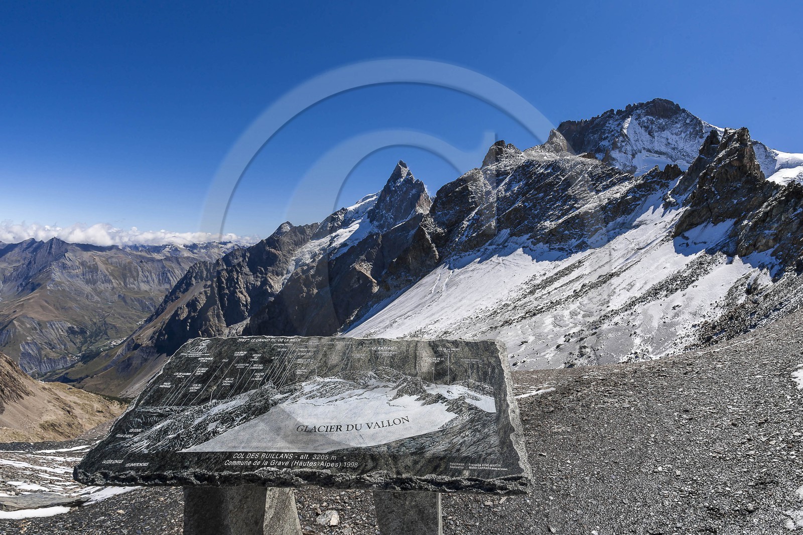 La Meije, La Grave, Grand Pic de la Meije 3 983 m et Le Râteau 3809 m