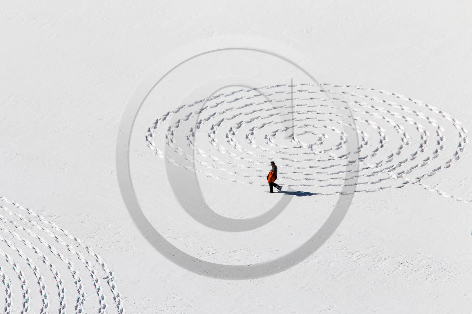 Serre-Chevalier, Snow drawings, une œuvre de l'artiste Sonja Hinrichsen