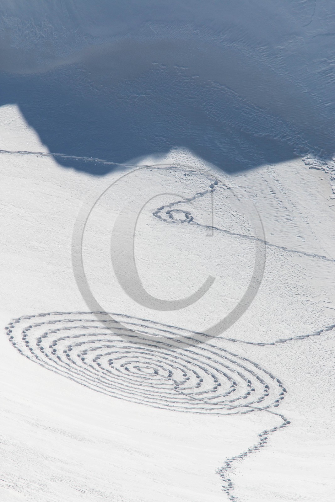 Serre-Chevalier, Snow drawings, une œuvre de l'artiste Sonja Hinrichsen