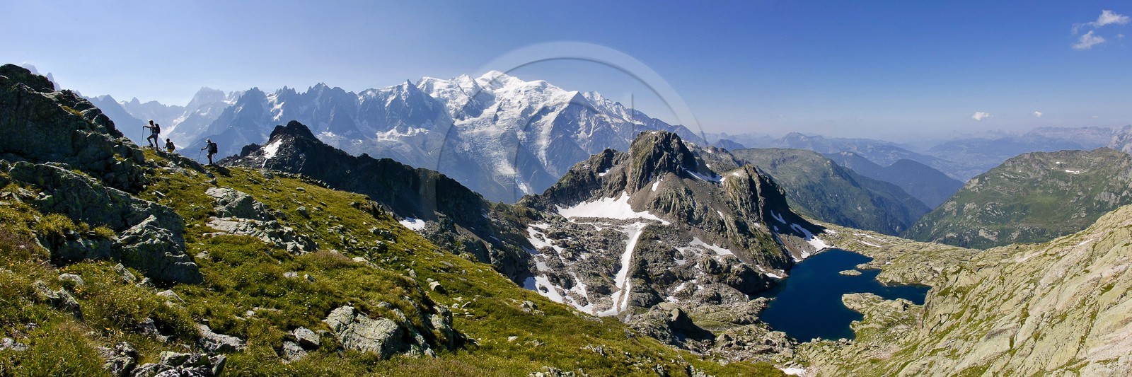 Le lac Cornu et le Mt Blanc Le lac Cornu et le Mt Blanc