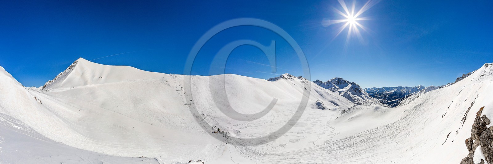 Serre-Chevalier, Snow drawings, une œuvre de l'artiste Sonja Hinrichsen