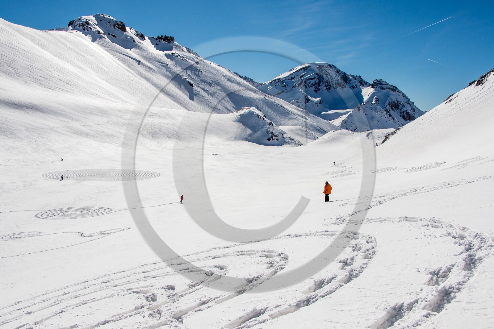 Serre-Chevalier, Snow drawings, une œuvre de l'artiste Sonja Hinrichsen