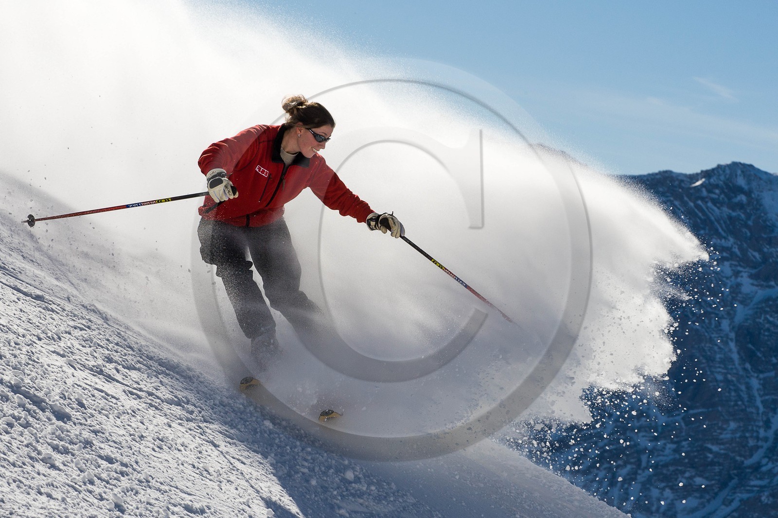 Ski piste famille