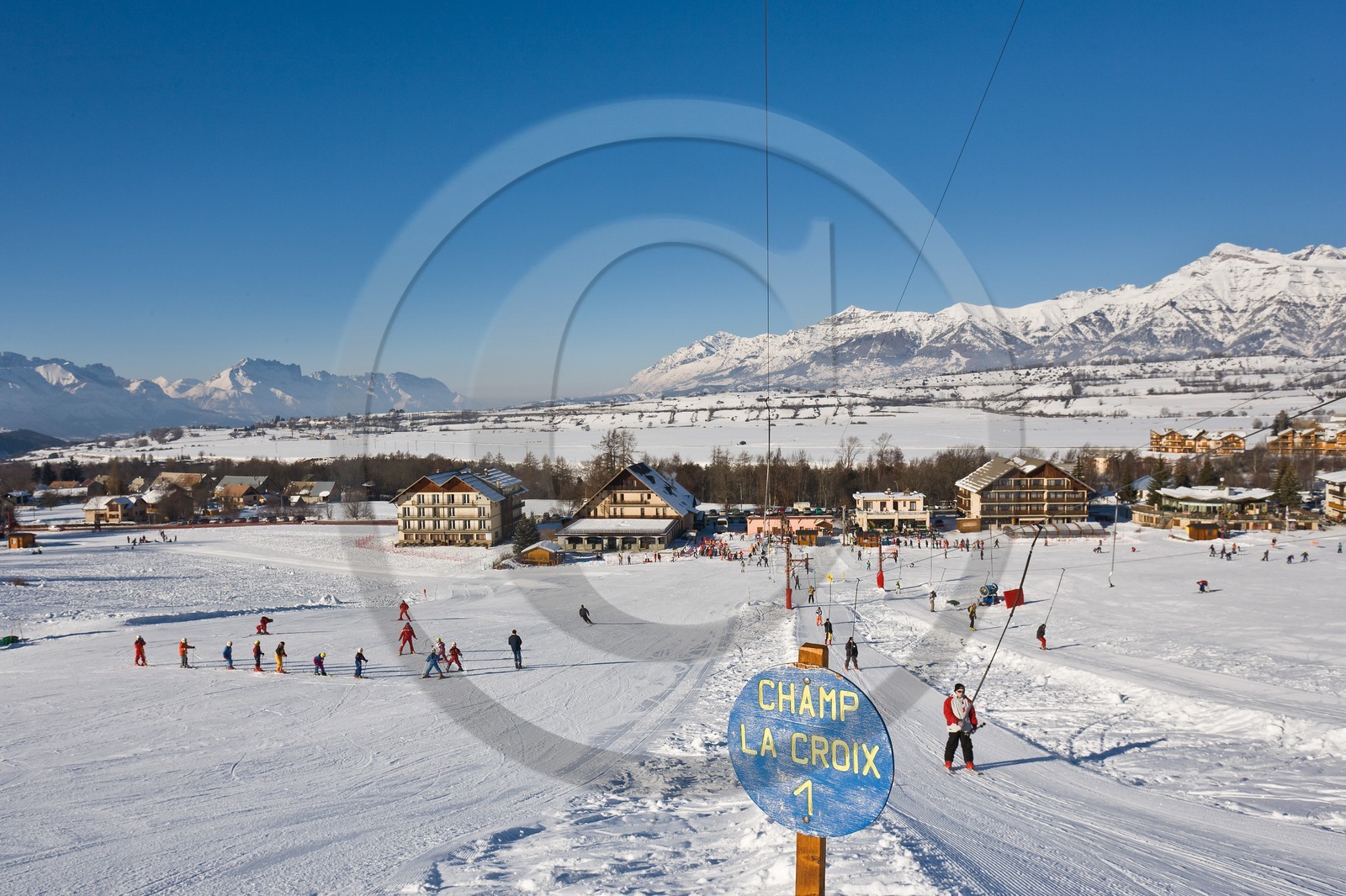 Ancelle, le front de neige Pré Joubert