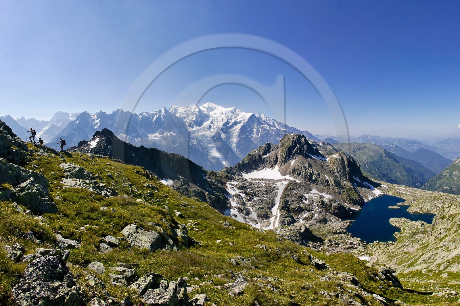Le lac Cornu et le Mt Blanc