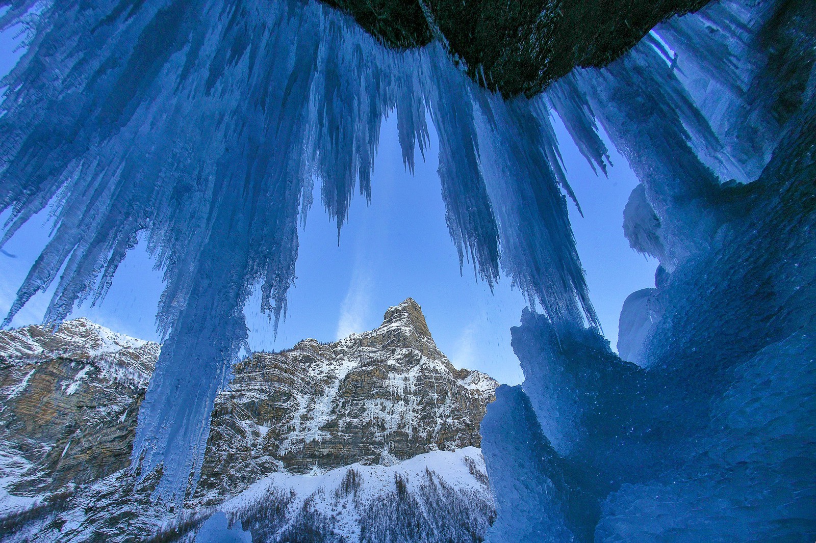 Vallée de Freissinières, Cascades de glace et La Tête de Gramuzat