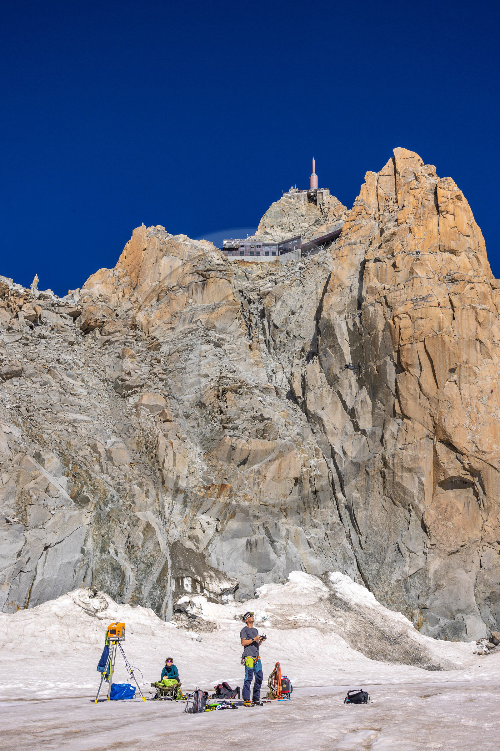 Géomorphologie à l'Aiguille du Midi