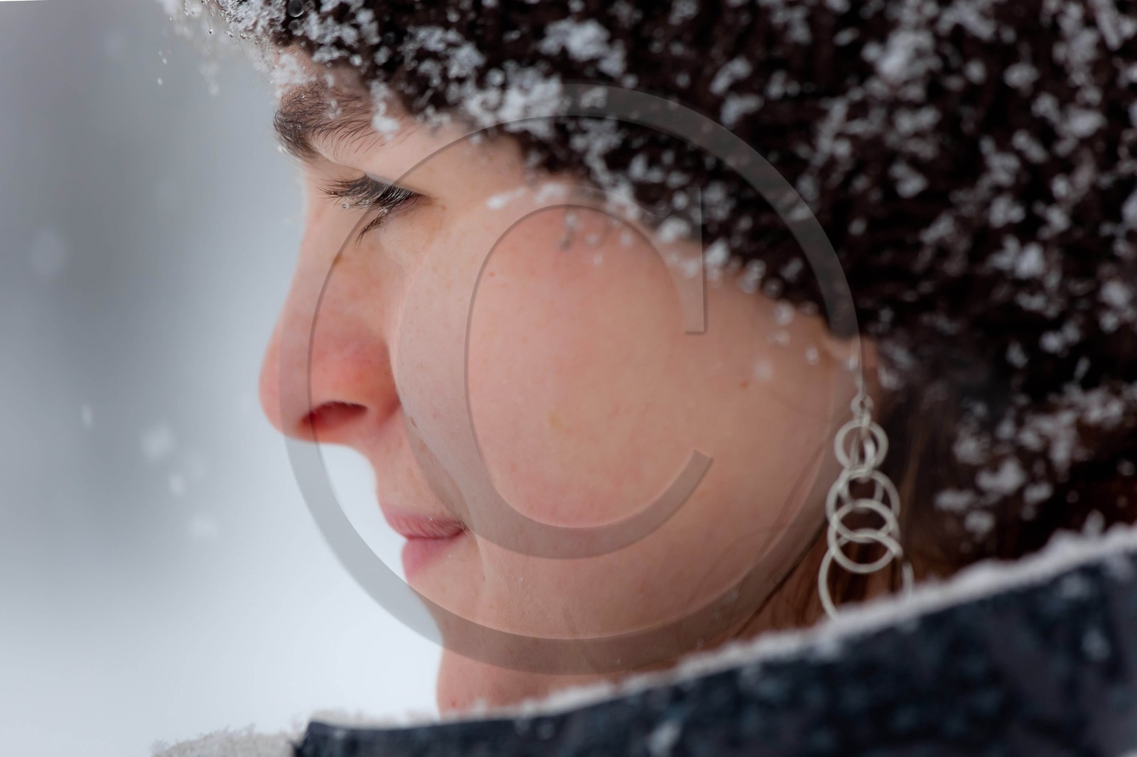 Hiver, randonnée balade sous la neige