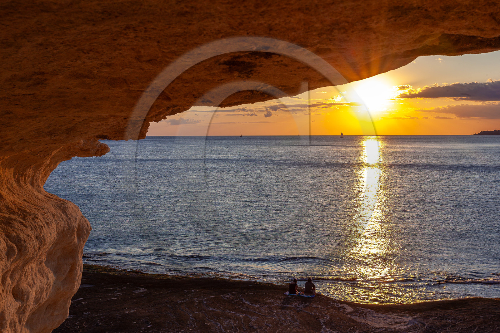 Coucher de soleil sur Bonifacio