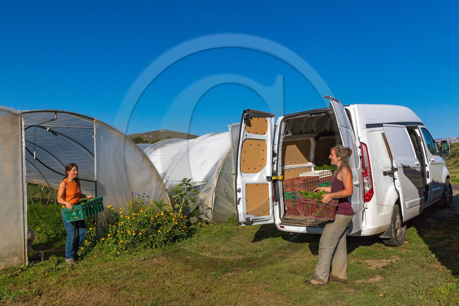 LéguMontagne, Sylvie Jaussaud et  Bertille Gieu, Maraîchères bio
