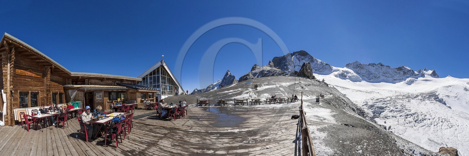 La Meije, La Grave, Grand Pic de la Meije 3 983 m et Le Râteau 3809 m