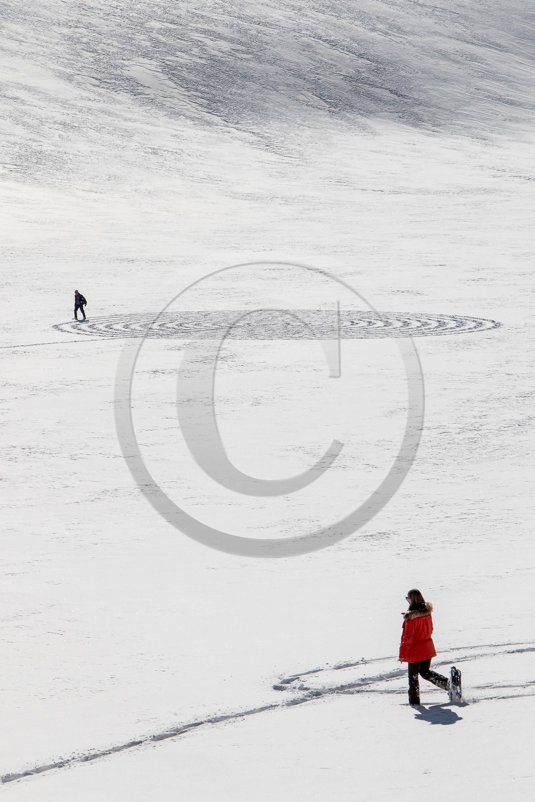 Serre-Chevalier, Snow drawings, une œuvre de l'artiste Sonja Hinrichsen