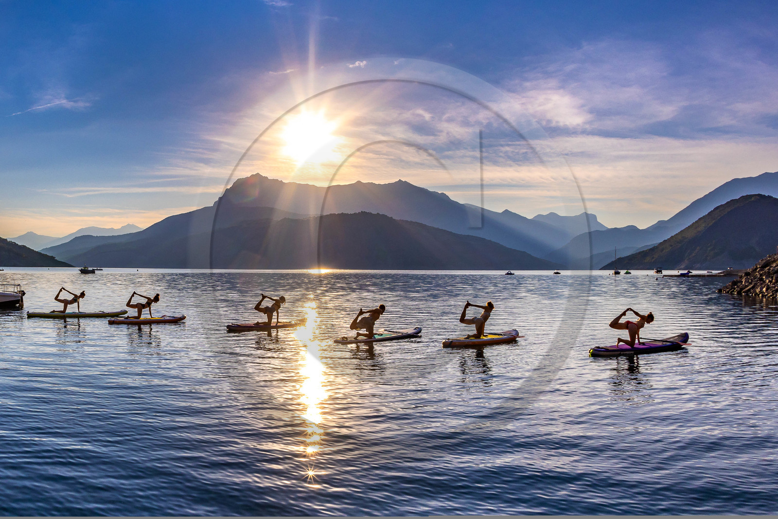 Yoga sur paddle, Serre-Ponçon Aloha