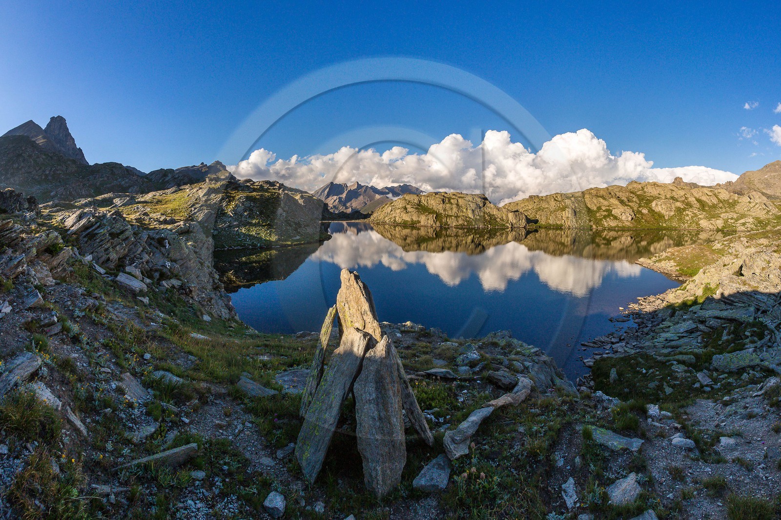 col du Longet,  Lac Bes supérieurr et Tête des Toillies col du Longet,  Lac Bes supérieurr et Tête des Toillies