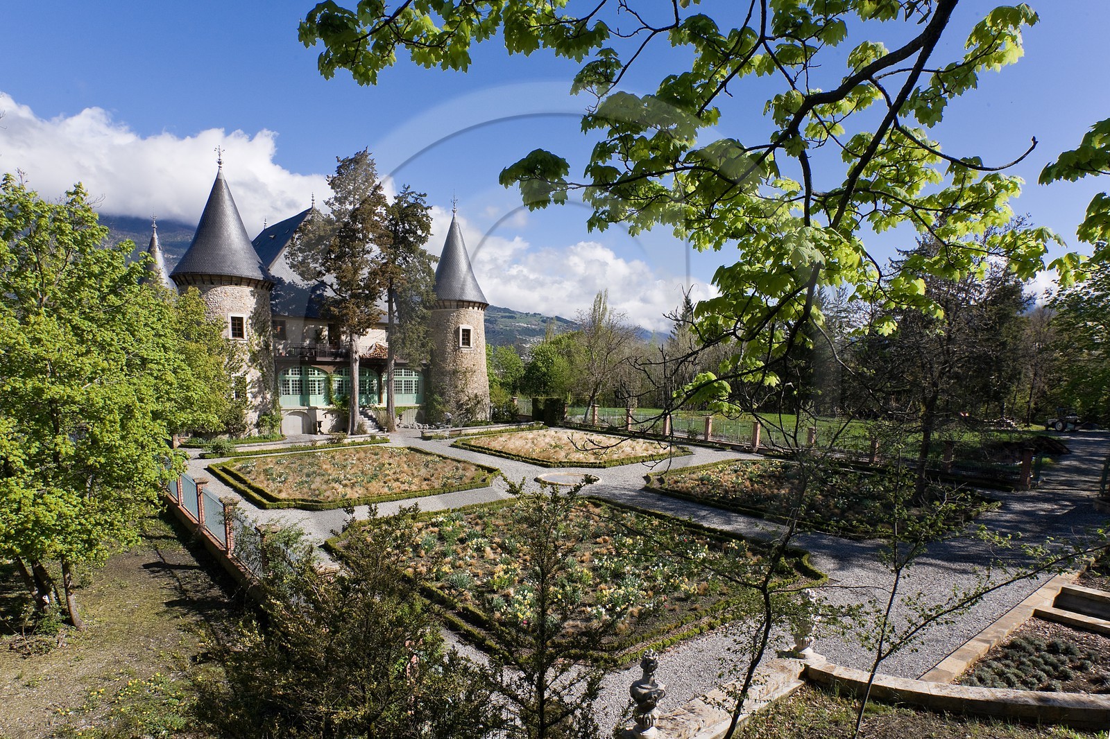 Château de Picomtal,  les jardins du château